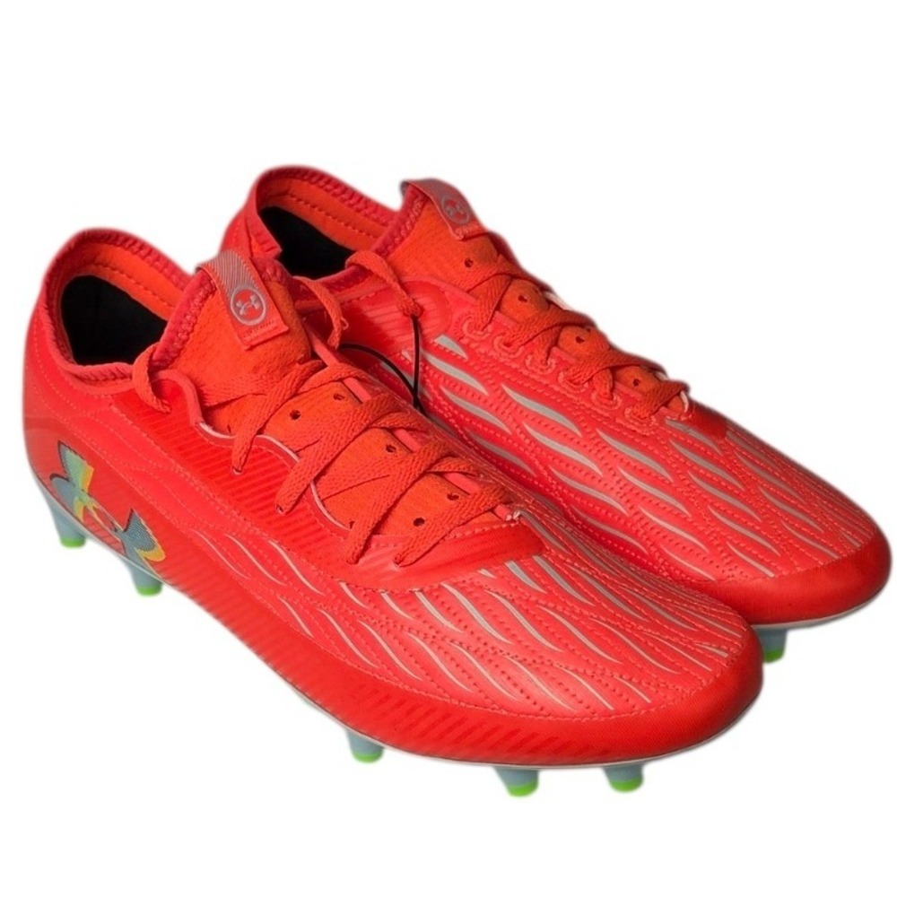 Under Armour Magnetico Elite 4 FG Soccer Cleats Mens 9.5 Red/Orange Shoes NEW